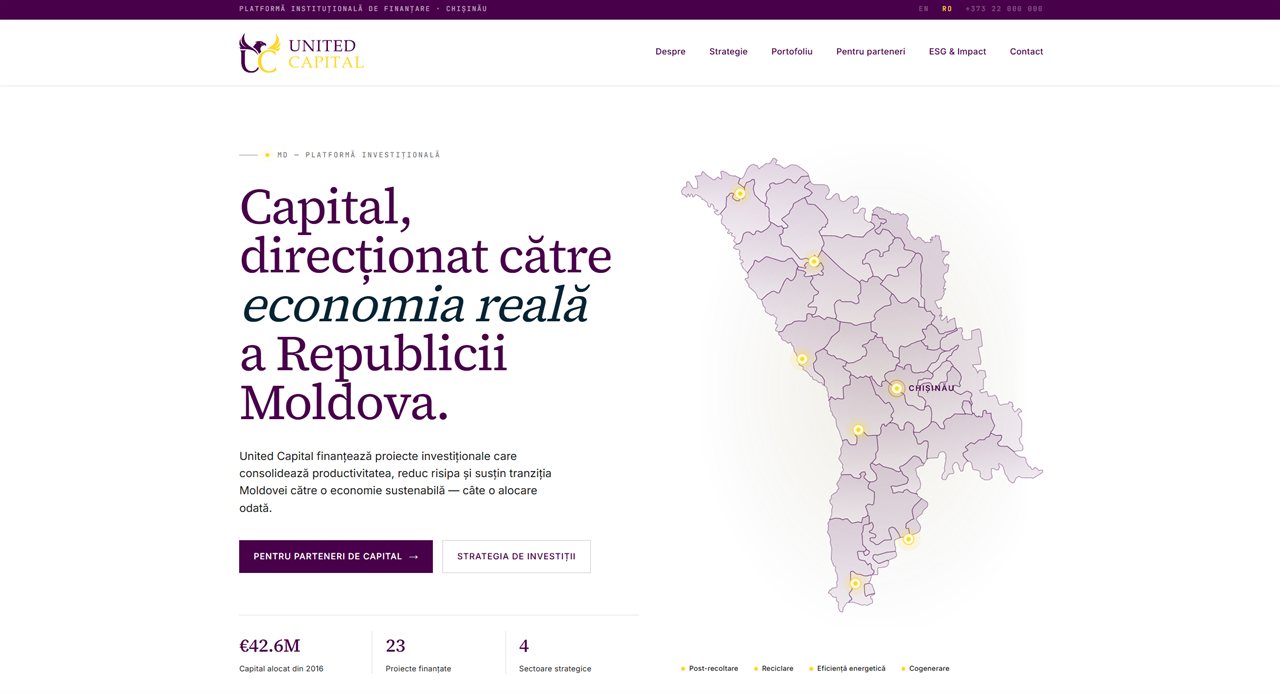 United Capital — Finanțare instituțională